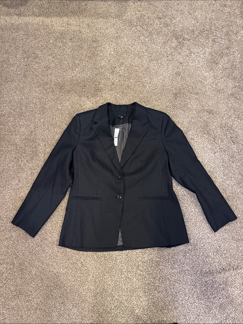 J. Crew Black Women’s Blazer - Tailored Two-Button Jacket